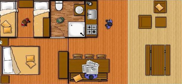 Safari Tent 7x5 per 6 persone al Girasole Village